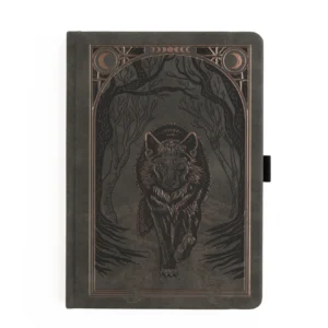 Archer And Olive - Notebook Dot Grid - BLLP306 - Wolf in The Night - A5