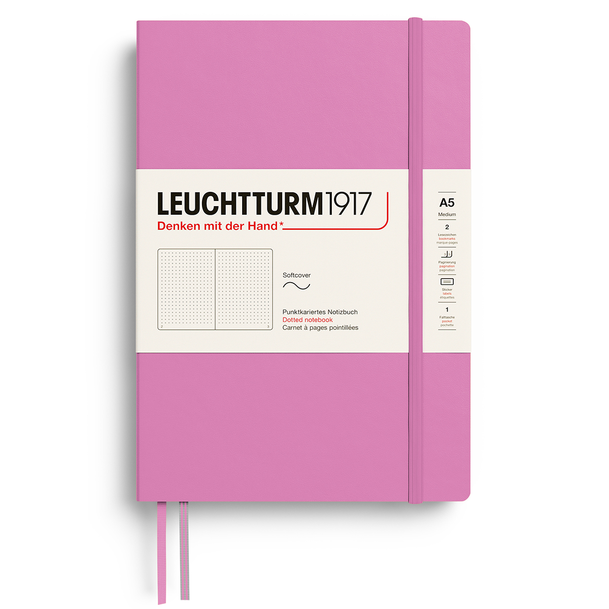 Leuchtturm1917 – Softcover Dot Grid – A5 Bubblegum