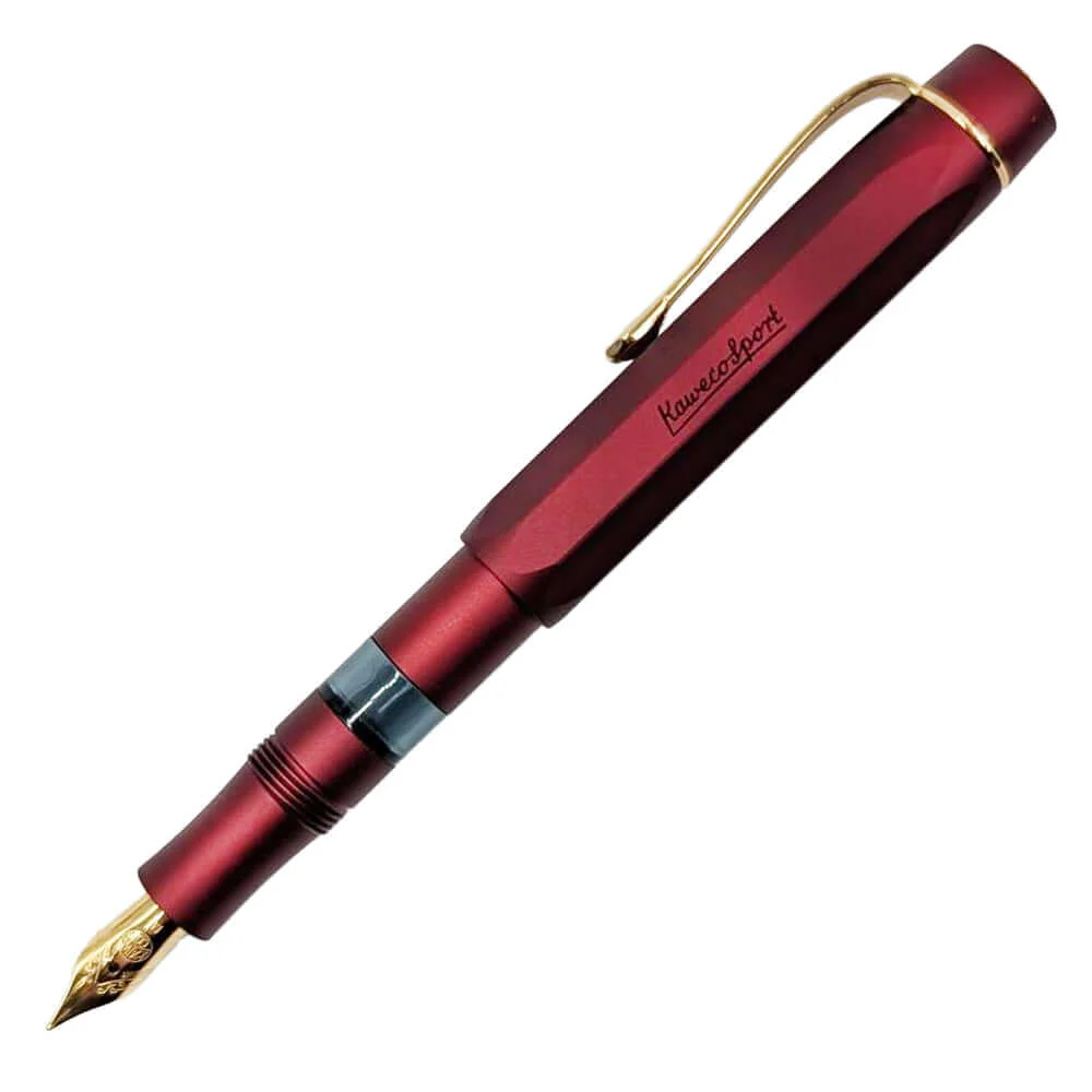 Kaweco – Piston Filler Metall Stempelfyller Fyllepenn – Bordeaux