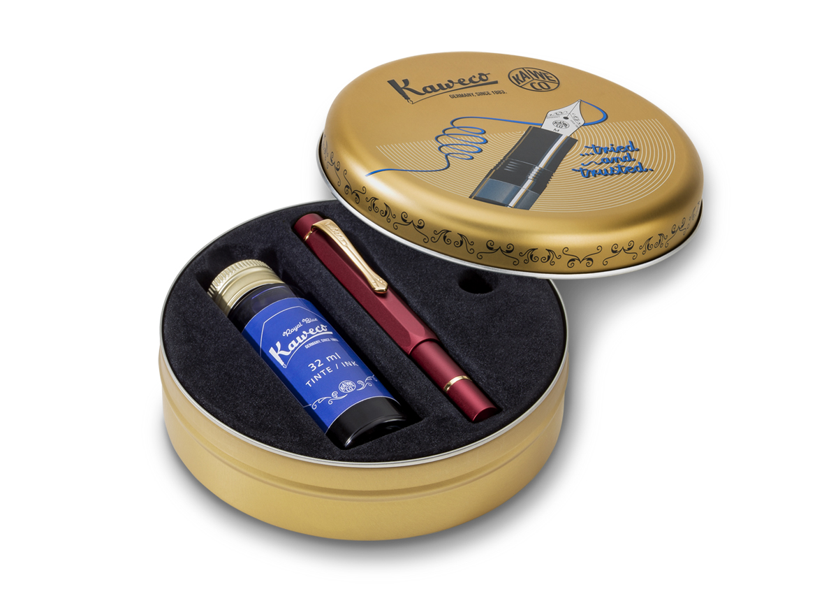 Kaweco – Piston Filler Metall Stempelfyller Fyllepenn – Bordeaux - Bilde 4