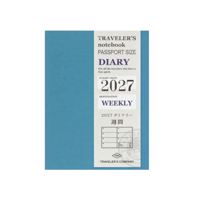 Traveler's Notebook - Refill Passport Size - 2027 Weekly