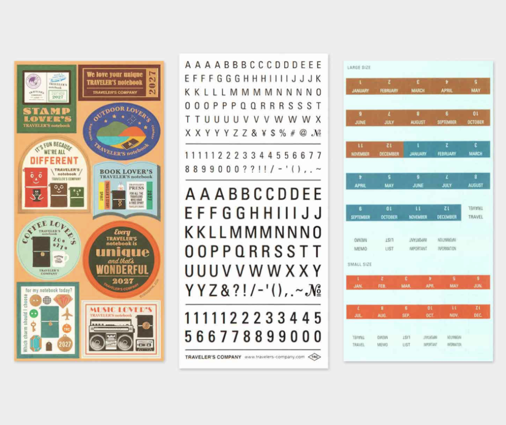 Traveler's Notebook - 2027 Customize Sticker Set - Bilde 3