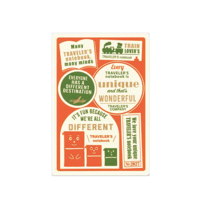 Traveler's Notebook - 2027 Underlay Passport size